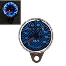 Universal Motorcycle LED Speedometer Odometer Gauge Blue White Backlight