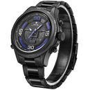 WEIDE 6306 Dual Display Digital Watch Alarm Calendar Luminous Display Stainless Steel Sport Watch