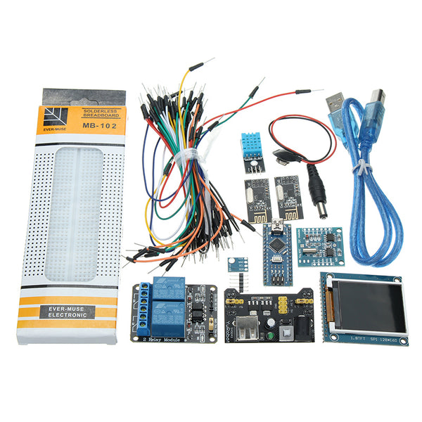 Nano V3 Climate Monitor Kit With 1.8 Inch TFT GY-68 BMP180 DHT11 RTC Relay Module Geekcreit for Arduino - products that work with official Arduino boards