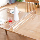 60*120cm Transparent Square Table Mat Waterproof Anti-scald Non-toxic Dining Desk Pad Tablecloth