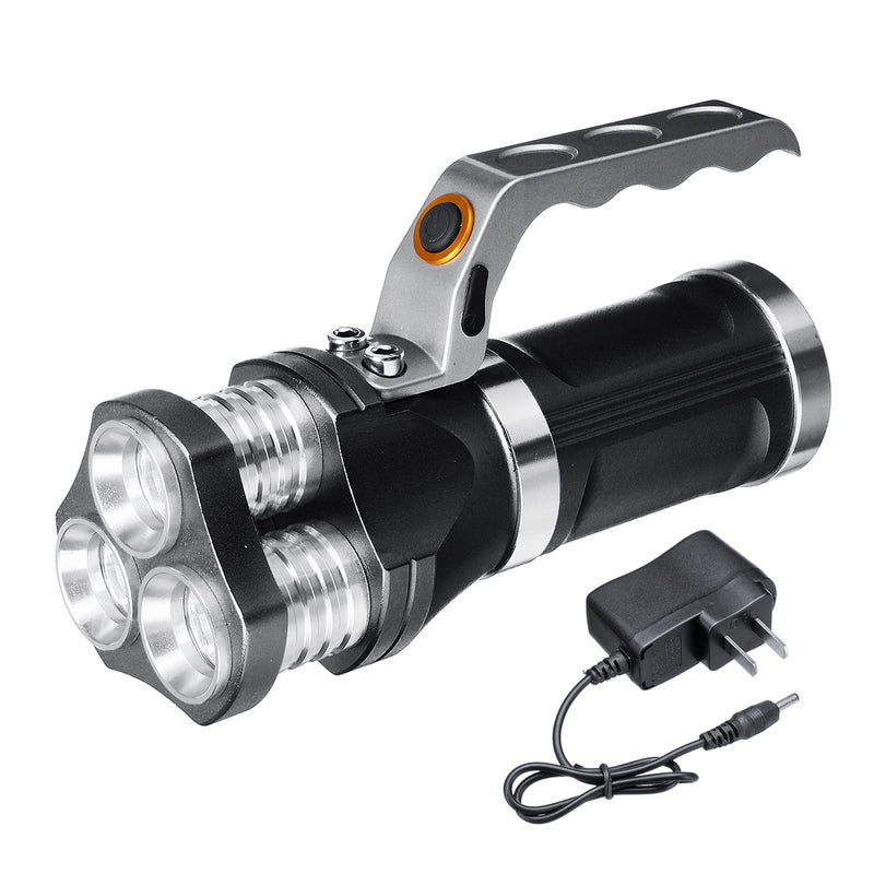 White+Blue LED 500M 3Modes Rechargeable LED Flashlight 18650 Flashlight Flashlight Searching Light Searchlight Lamp