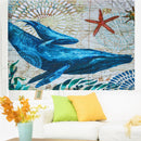 Marine Animal Nordic Style Tapestry Wall Hanging Beach Towel Art Carpet Decorative Tapestry