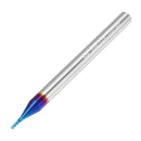 Drillpro 1-10mm 4 Flutes Tungsten Carbide Milling Cutter HRC65 Blue NACO Coated Milling Cutter CNC Tool