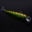 ZANLURE 5Pcs 17.6cm 30g Minnow Bionic Bait Hard Plastic Bait Fishing Lure With 2 Hooks