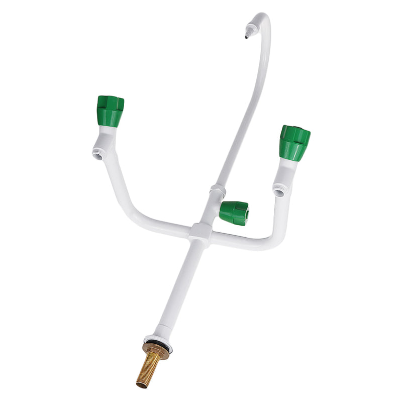 ABS Laboratory Water Tap Three Ports 360 Rotation Mixer Tap Lab Faucet Elbow Medical Three-Head Faucet Water Mixer Tap