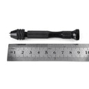 Mini Micro Hand Drill with 20Pc Mini 0.3-1.6mm Bit Keyless Chuck Set Pin Vise Rotary