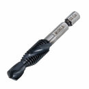 Drillpro HRC89 M3-M10 Combination Drill Tap Bit Set TiAlN Coated Deburr Countersink Bits