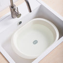Folding basin Home Oval Design Runway Shape Washbasin Large Thickened Basin Four Colors are Available