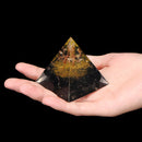 Orgone Pyramid Energy Generator Tower Home Reiki Healing Crystal 60x56x56mm Decorations