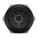 19MM Push Button Switch 12V LED Self Lock Switch IP65 Waterproof Metal On-Off Switch