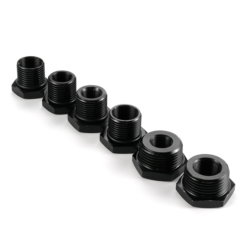 1/2-28 5/8-24 3/4-16 3/4NPT Aluminum Alloy Oil Filter Thread Suppressor Adapter