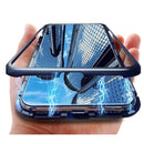 Bakeey 360 Magnetic Adsorption Flip Metal Tempered Glass Protective Case for Huawei Mate 20 Pro
