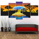 5Pcs Set Star Modern Canvas Print Paintings Unframed Wall Art Pictures Home Decor