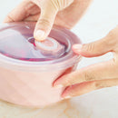3pcs Colorful Porcelain Sealed Bowls Set Large Soup Salad Bowl Set With Lids Tableware