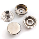 15/17mm Brass Bronze Snap Fastener Popper Press Stud Rivet Sewing Leather Buttons Craft