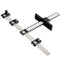 Drillpro ABS Cabinet Hardware Jig Punch Locator Drill Guide Woodworking Drilling Dowelling Hole Saw Ruler Tools