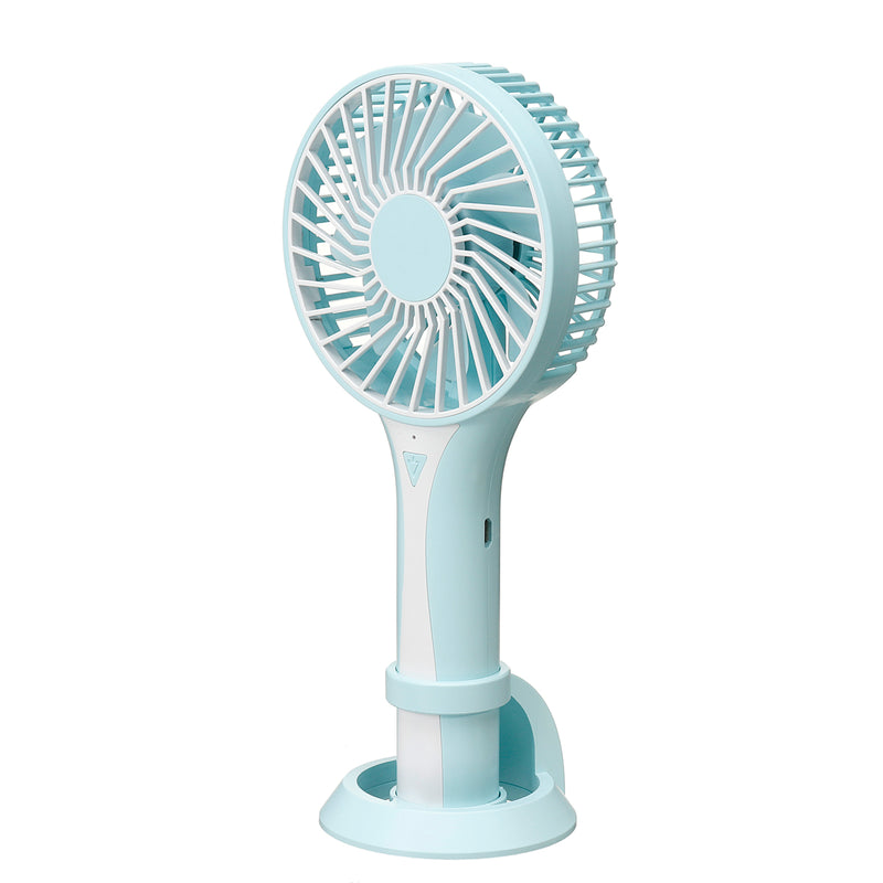 2 In 1 Portable Mini Handheld Desktop USB Fan 3 Modes Wind Speed Air Cooling Fan Outdoor Travel