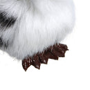 Owl White Black Furry Christmas Ornament Decoration Adornment Simulation H2.75