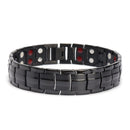 Punk Stainless Steel 4 in 1 Strong Magnetic Therapy Bracelet Healing Jewelry for Men