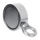 Double Side 320kg D60mm Neodymium Fishing Salvage Recovery Magnet For Detecting Metal Treasure