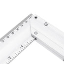 Drillpro 200/250/300mm 90 Degree Angle Ruler Aluminum Seat Woodworking Ruler With Horizontal Tube