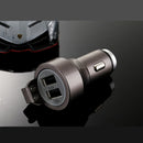 ZUOQI Metal Dual USB Quick Car Charger 5V 3.4A Safety Hammer For iPhone 7S/6S/6S Plus/6 Plus/ Ipad