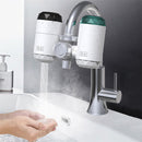 3000W 220V Three Water Outlets Temperature Display Electric Instant Heating Faucets Kitchen Hot&Cold Water Heater Water Purifier EU Plug