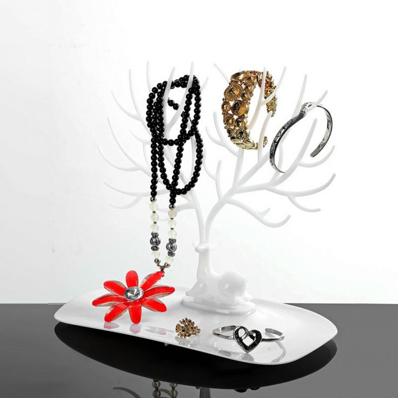 Jwelry Organizer Necklace Earring Deer Stand Display Holder Show Rack Display Necklace Organizer