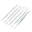 6pcs Stainless Steel Professional Dental Oral Hygiene Tool Deep Cleaning Scaler Teeth Dental Tools