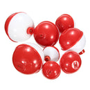 ZANLURE 8Pcs/lot Assorted Sizes Fishing Bobber Round Floats Combo Tackle Assortment