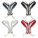 8mm Motorcycle Gy6 Rear View Mirror with Light 50cc 150cc 250cc Scooter Moped