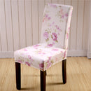 Honana WX-915 Elegant Flower Landscape Elastic Stretch Chair Seat Cover Dining Room Home Wedding Decor