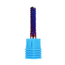 Drillpro 6mm Shank 22/25/32/42/52mm Tungsten Carbide Milling Cutter Blue Nano Coated End Mill