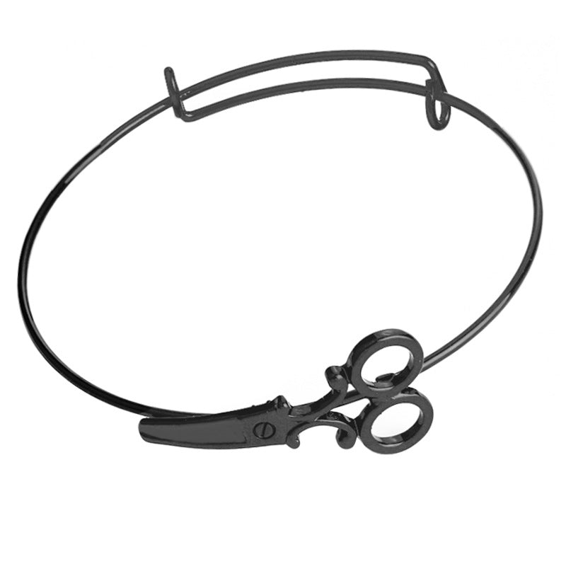 Fashion Hairdresser Shears Scissors Bracelet Bangle Charm Bracelets Adjustable Friendship Bracelets