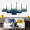 Loskii Spray Oil Paintings Canvas Five Combination Decorative Paintings Forest Landscape Wall Art For Home Decorations