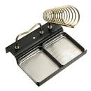 DANIU Double Metal Base Soldering Iron Gun Holder Mount Support Stand Station + Sponge