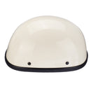 M/L/XL DOT Motorcycle German Style Half Face Helmet Motocross Bike Ivory White