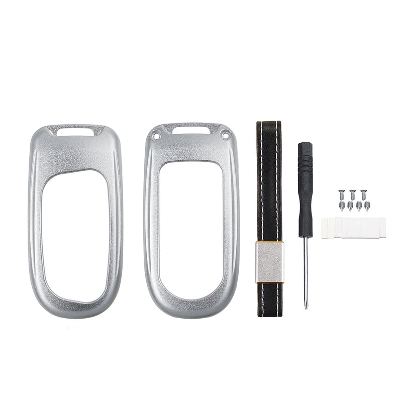 Aluminum Alloy Remote Key Cover Fob Case Shell For Dodge Jeep Grand Chrysler