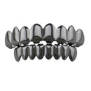 4 Colors Metal Glossy Braces Plating  Black Braces Hip Hop Rose Gold Grillz Teeth Jewelry