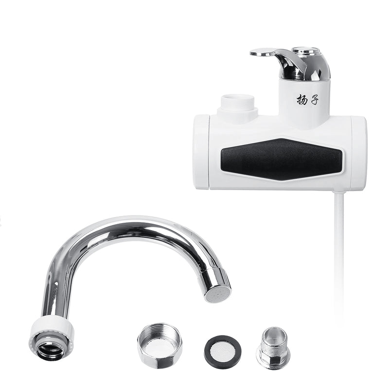 220V 3000W Temperature Display Instant Hot Water Faucet for Bathroom Kitchen