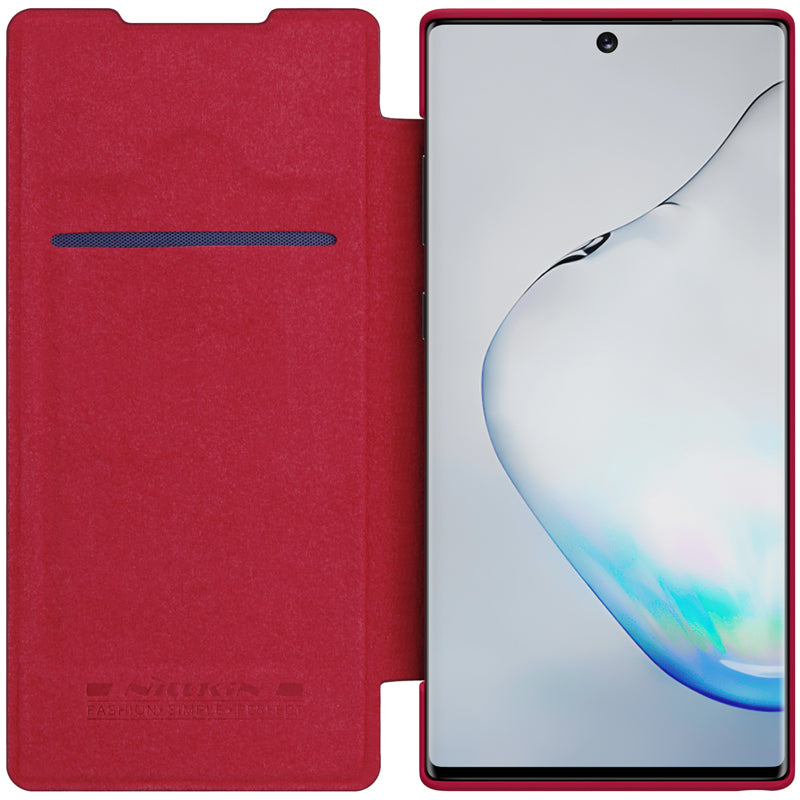 NILLKIN Flip Shockproof Card Slot Holder Full Cover PU Leather Vintage PC Protective Case for Samsung Galaxy Note 10+ / Note 10+ 5G