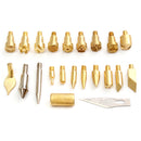 30W Pyrography Tool Wood Burning Iron Pen Set Kit with 22 Assorted Wood Burning Tips