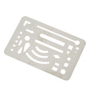 Stainless Steel French Curve Ruler Multi Shape Drawing Template Tool Office & School Supplies