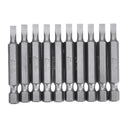 BROPPE 10Pcs Magnetic Slotted Screwdriver Bits SL2/SL3/SL4/SL5/SL6 1/4 Inch Hex Shank Screwdriver Set