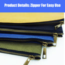 AUG Heavy Duty Multi-purpose Canvas Zipper Tool Pouches Bag Organize Storage Bag