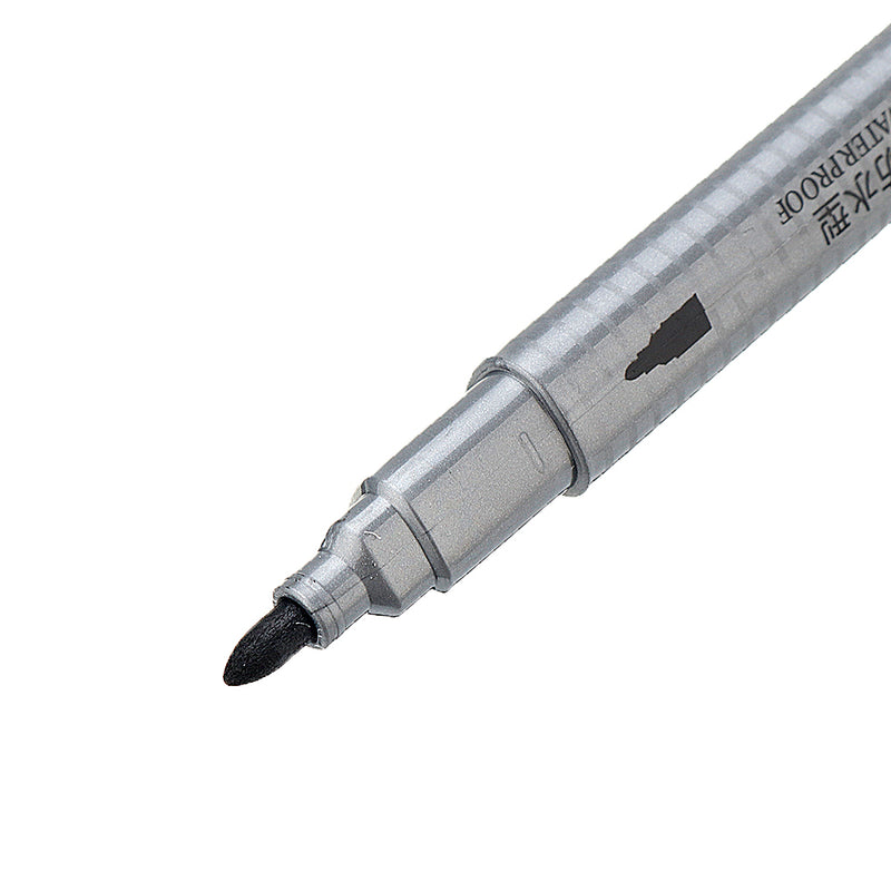 M&G ACPN0241 Fine Oily Quick-Drying Hook-Line With Waterproof Double-Headed Gel Pen 12 Pcs