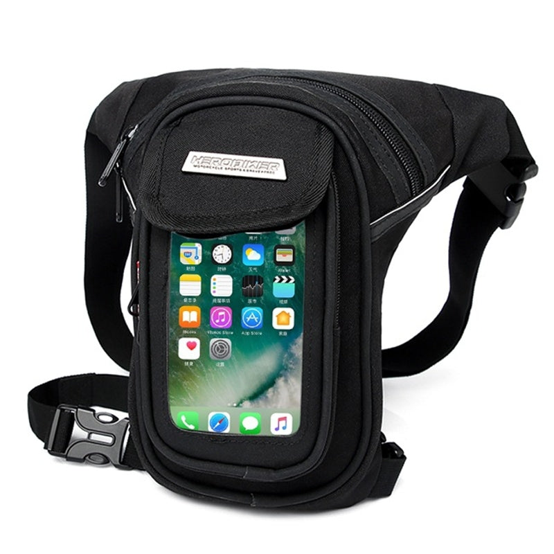 HEROBIKER Motorcycle Riding Waist Leg Bag Waterproof Punk Saddle Multi-functional Pockets
