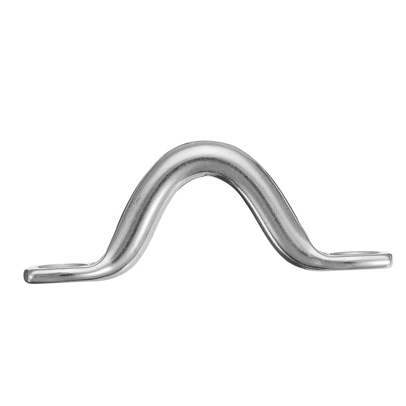 1x 6mm Stainless Steel Bimini Top Pad Wire Eye Strap Loop Boat Plate Staple Ring Door Knobs