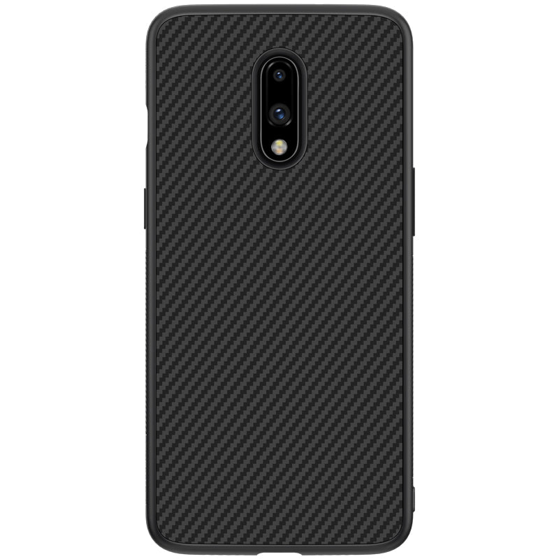 NILLKIN Synthetic Fiber Plaid Shockproof Protective Case for OnePlus 7