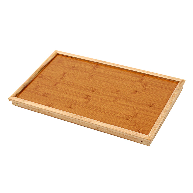 Bamboo Wooden Table Bed Tray With Folding Legs Serving Breakfast Lap Tray